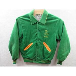 Vintage 80s BP OIL Maint Cat Cracker Corduroy DELONG Mens Large Jacket